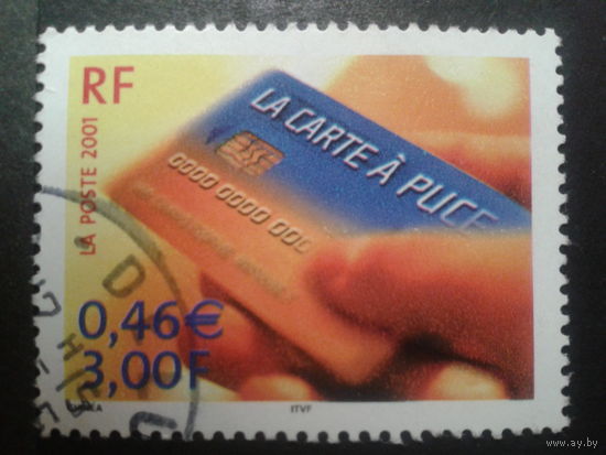 Франция 2001 карта с чипом