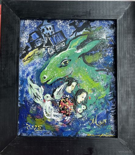 Панно на картоне акрил