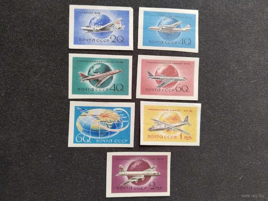 СССР 1959-60 7 м б/зуб.  самолеты