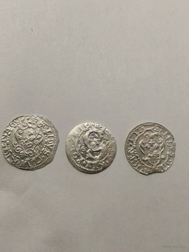 Шеляги 1601, 1609 и 1612 ( R5) , в идеальном состоянии , срубля