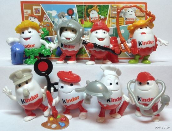 Серия игрушек из киндера Киндерино профессии