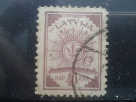 Латвия, 1921. Стандарт. Символика