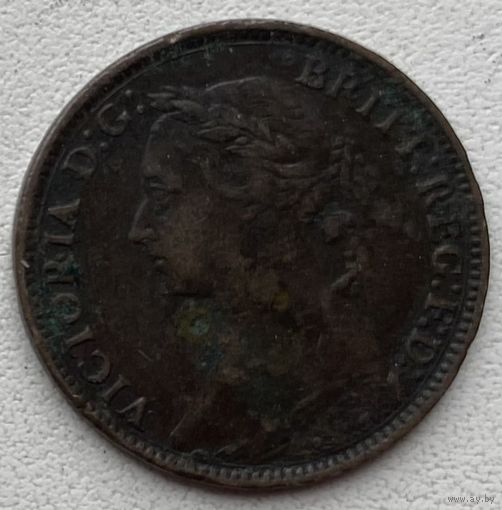 Великобритания 1 фартинг 1891 г.