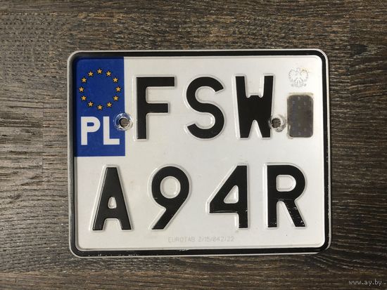 Автомобильный номер для коллекции