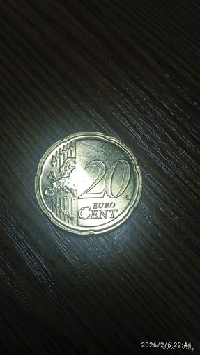 Нидерланды 20 евроцентов 2025