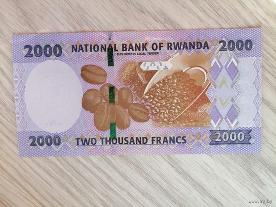 Руанда 2000 UNC c рубля