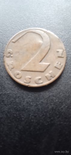 Австрия 2 гроша 1925 г.