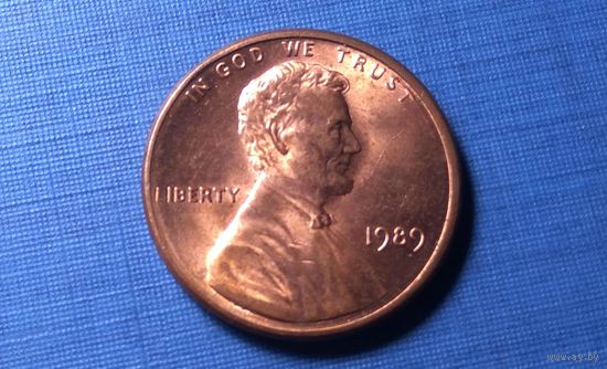 1 цент 1989. США.
