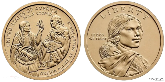 1 доллар 2026 год США (Сакагавея - Полли Купер) Новинка!!!