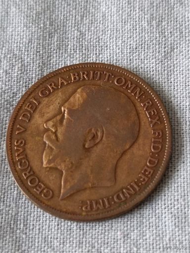 Великобритания. 1 пенни 1920 года. (4)