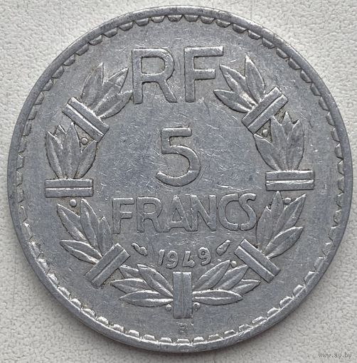 Франция 5 франков 1949 г. B
