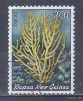 [154] Папуа Новая Гвинея 1982. Морская фауна.Кораллы и другие.20т. Гашеная марка.