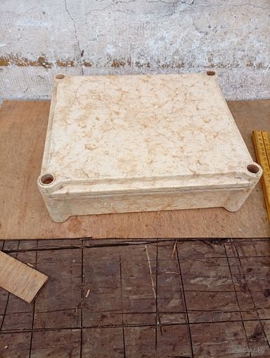 Старинная, Бакелитовая электрокоробка" 1960г,большая, целая,ретро-ссср!