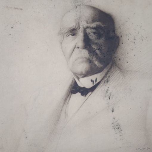 GEORGES CLEVENCEAU. Гравюра энциклопедическая 19-20век. 37х27см. Германия.  РАСПРОДАЖА КОЛЛЕКЦИИ.