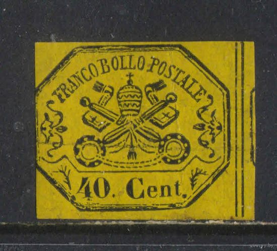 Папская область Италия 1867 Герб  Стандарт #17*