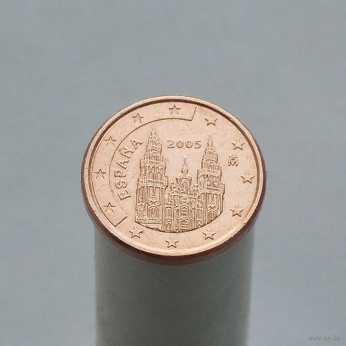 Испания 1 евроцент 2005 (1-ый тип)