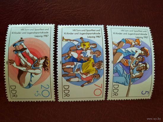 ГДР 1987 Спорт Спортивный фестиваль
