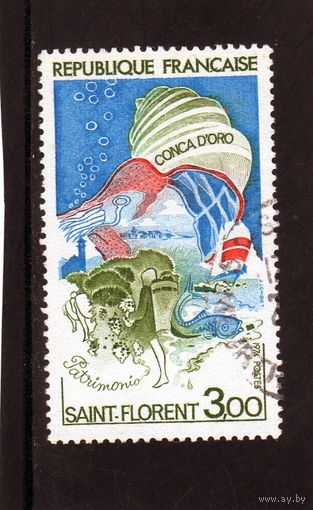 Франция. Ми-1794.Saint Florent.Conca d'Oro Патримонио Серия: туризм.1974.