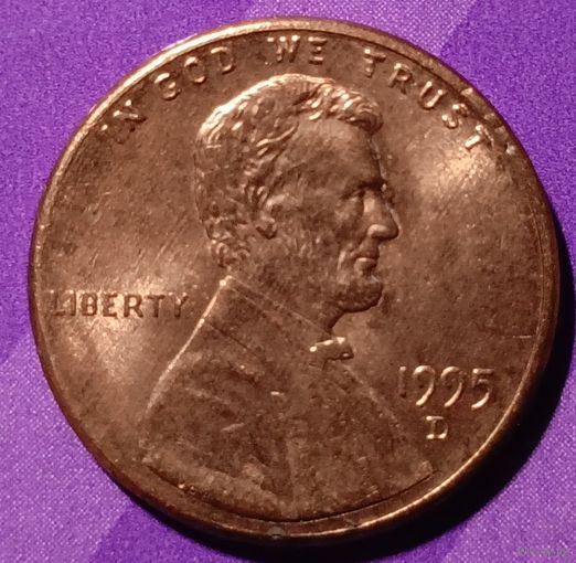 1 цент 1995 г  США