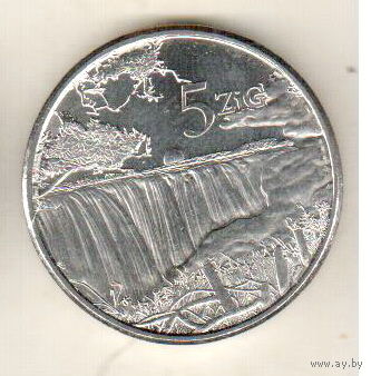 Зимбабве 5 золотый 2024