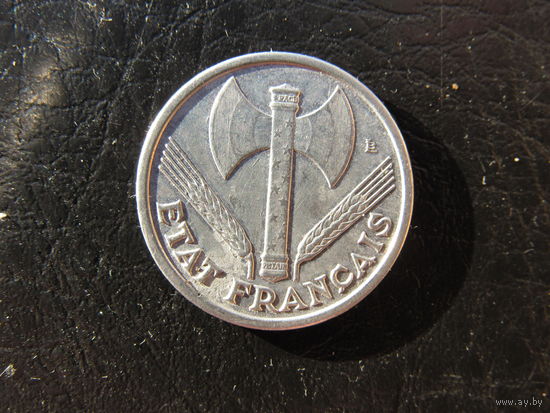 Франция.1 франк.1943. С 20 копеек. Распродажа коллекции. Смотрите другие лоты.
