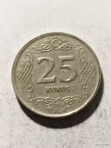 Турция 25 куруш 2014
