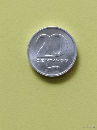 Кабо Верде 20 сентаво 1977 г.