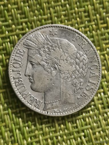 Франция 1 франк 1887 г ( А - Париж )