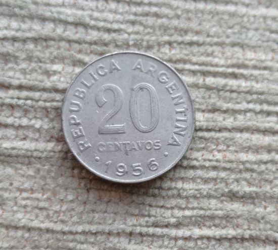Werty71 Аргентина 20 сентаво 1956