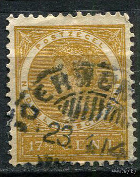 Нидерландская Индия - 1908/1909 - Королева Вильгельмина 17 1/2С - [Mi.59] - 1 марка. Гашеная.  (Лот 72EW)-T25P3
