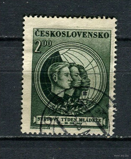 Чехословацкая Социалистическая Республика - 1952 - Всемирная неделя молодежи 2К - [Mi.713] - 1 марка. Гашеная.  (Лот 43EJ)-T2P17