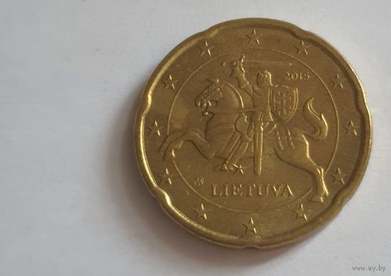 Литва 2015 20 евроцентов