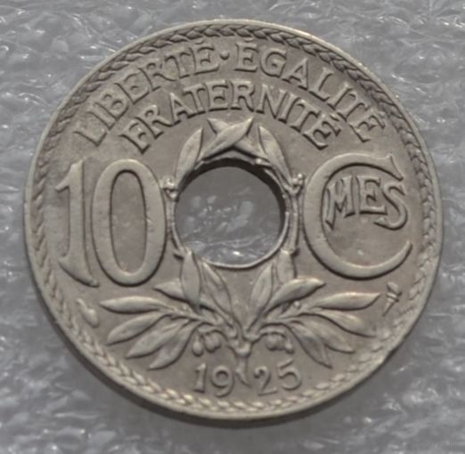 Франция, 10 сантимов 1925 г.