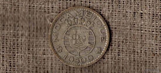 Мозамбик португальский 10 эскудо  1955 /серебро  /Н/
