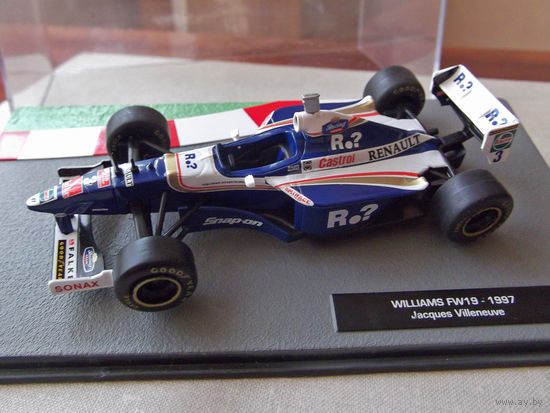 Модель автомобиля 1-43 Фомула 1 Formula 1 F1 Williams FW19 1997 Jacques Villeneuve В комплекте модель, бокс, журнал Состояние модель как новая журнал отличное