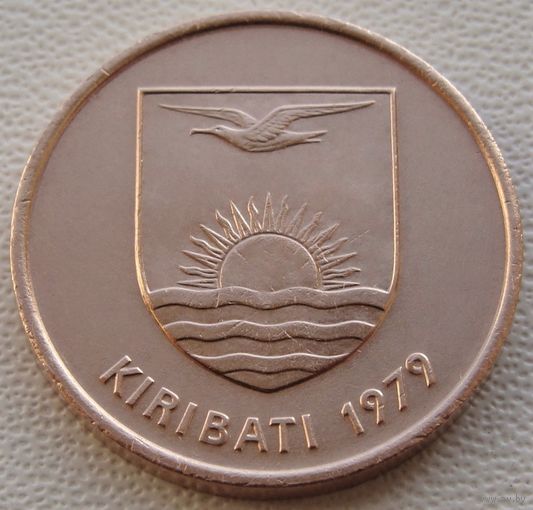 Кирибати. 2 цента 1979 год  KM#2  "Растение Алоказия"  Тираж: 25.000 шт