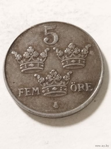 Швеция 5 оре 1947