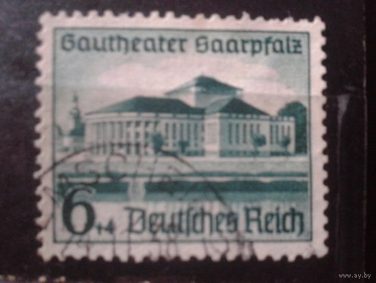 Рейх 1938 Театр в Сааре Михель-2,5 евро гаш