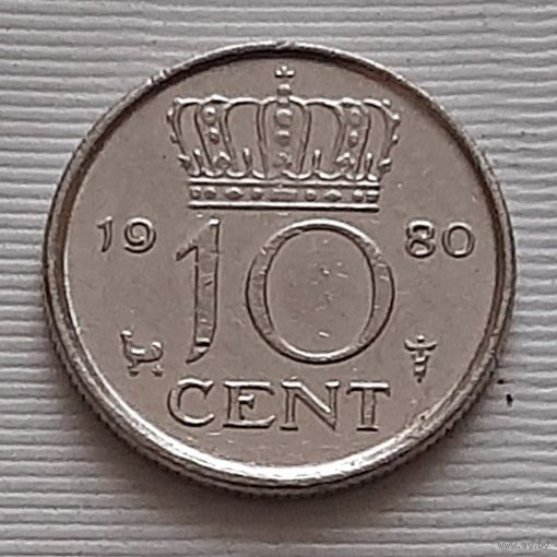 10 центов 1980 г. Нидерланды
