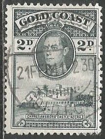 Золотой Берег. Король Георг VI. Крепость Кристиансберг. 1938г. Mi#108.