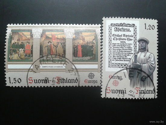 Финляндия 1982 Европа история в живописи полная серия