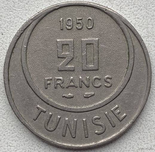 Тунис 20 франков 1950 г.