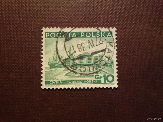 Польша 1937 г. Морской терминал, Гдыня ./42а/