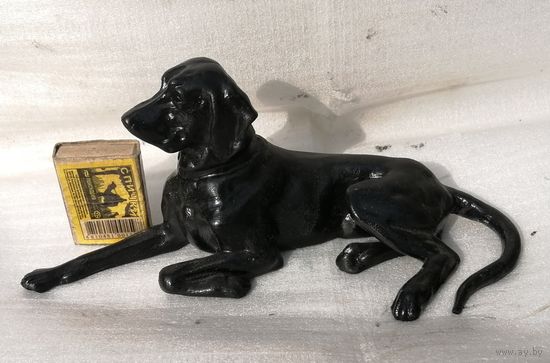 Лежащий сеттер. Касли, СССР, 1986 год. Чугунное литьё.