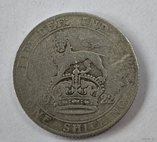 1922 год Англия шиллинг серебро