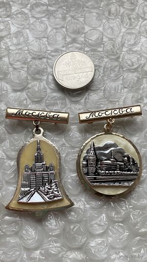 Значки Москва фестиваль 1957, 2 шт