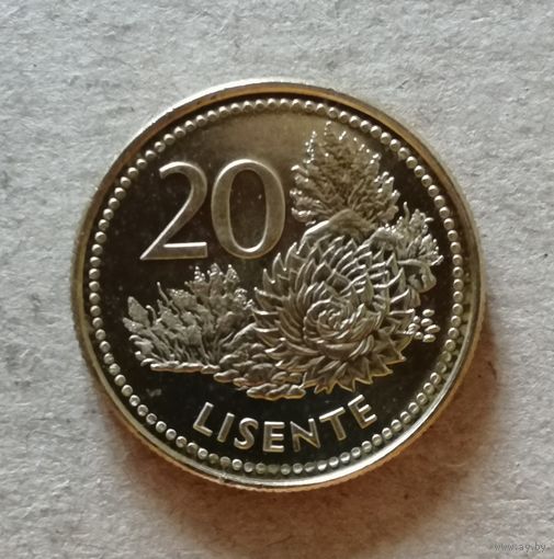 Лесото 20 лисенте 1998 год, KM# 64