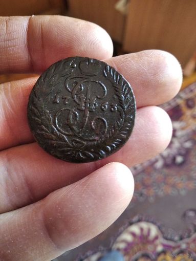 2 копейки 1763 года мм