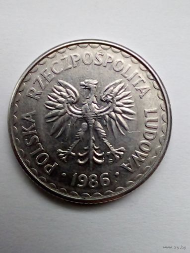 Польша 1 злотый 1986 г(2)