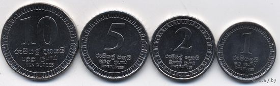 Шри Ланка НАБОР 4 монеты 2017 UNC
